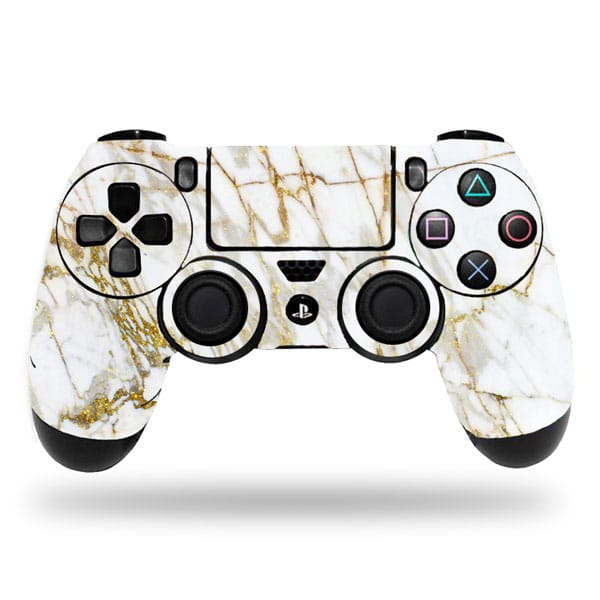 Sony PS4 Controller Skin - Rose Gold Marble by Marble Collection